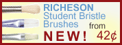 New - Richeson Student Bristle Brushes - from $0.42!