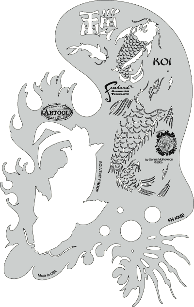 koi fish drawing. The Koi Fish template provides