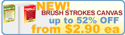 NEW - Brush Strokes Canvas - up to 52% OFF