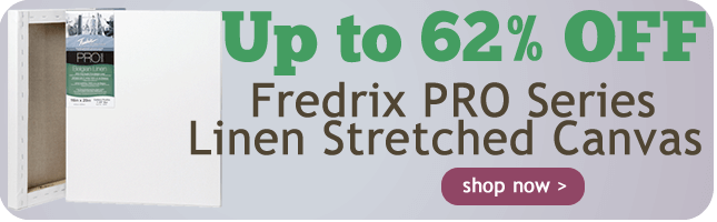 Up to 62% Off Fredrix PRO Series Linen Stretched Canvas