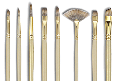 Save 60% off list on Princeton Synthetic Mongoose Oil & Acrylic Brushes at Rex!