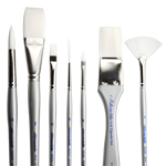 Silver Brush Silverwhite Short Handled Brushes from Rex Art