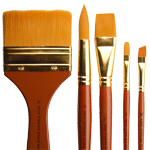 Silver Brush Sterling Studio Short Handled Brushes from Rex Art
