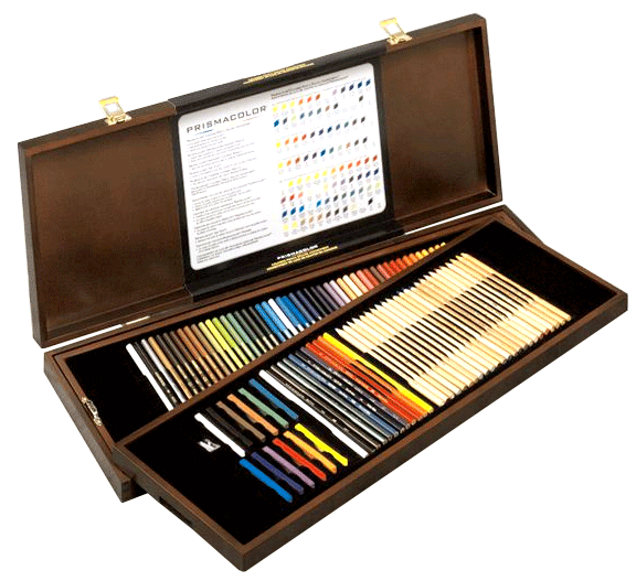 san24185_xlg The Prismacolor Premier Colored Pencil Wooden Box Set of 98 @ Rex!