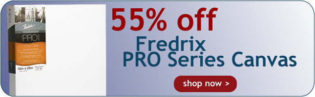 New - Pro Series Stretched Canvases from Fredrix - On Sale now at Rex Art!