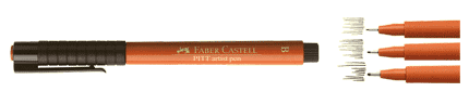 Faber-Castell Pitt Artists Pen - Color Sepia - Size Superfine Nib