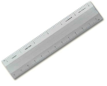 Alumicolor Scale, Four Bevel, Architect - Color Silver - Size 6