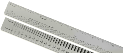 Alumicolor Layout Ruler - Color Silver - Size 18