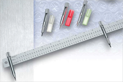 Alumicolor Compass Rule - Color Silver - Size 12