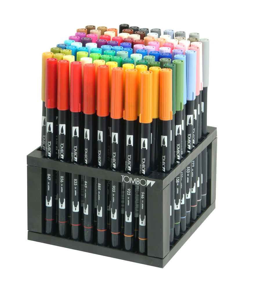 Dual Brush Pen 672PC Display, 108 Colors