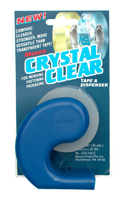 Crystal Clear Tape with Dispenser - Size 3/4 x 1296