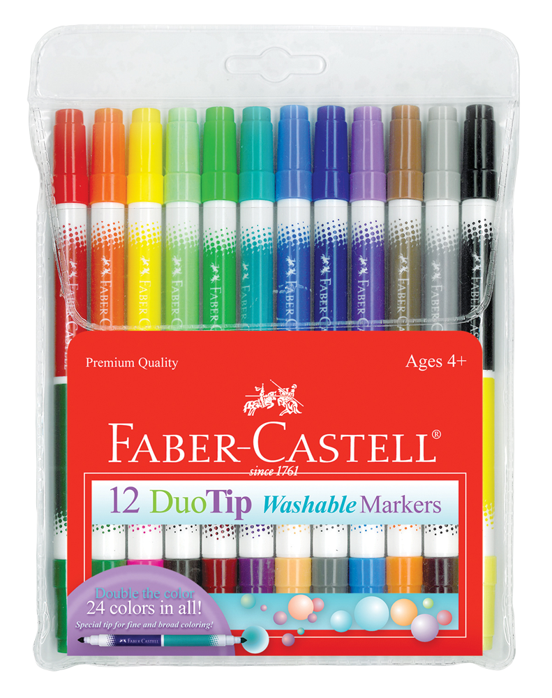 Faber-Castell Duotip Washable Markers Set of 12