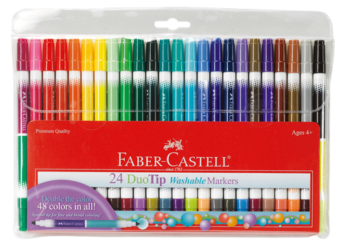 Faber-Castell Duotip Washable Markers Set of 24