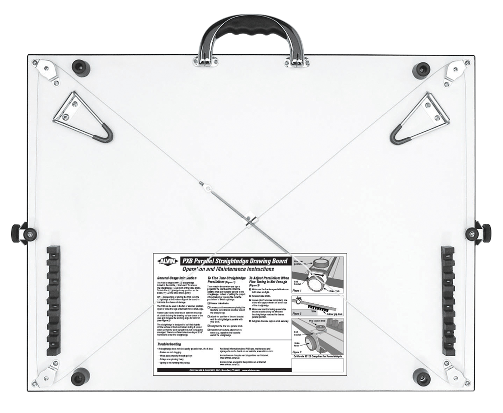 Alvin PXB Parallel Straight Edge Boards - Rex Art Supplies