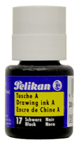 Pelikan Drawing Ink A - Color Black - Size 30ml (1 oz.)