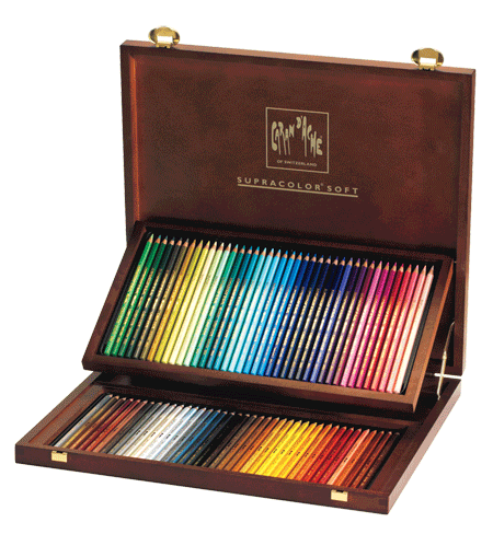Caran dAche Artist Supracolor Pencil Woodbox Set of 80