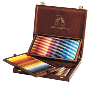 Caran dAche Artist Supracolor Pencil Woodbox Set of 120