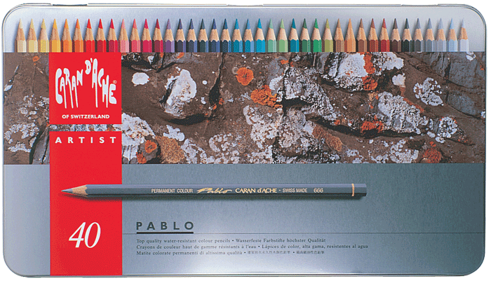 Caran d'Ache Artist Pablo Pencil Metal Box of 40