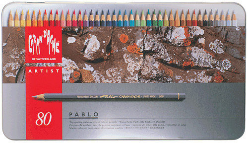 Caran dAche Artist Pablo Pencil Metal Box of  80