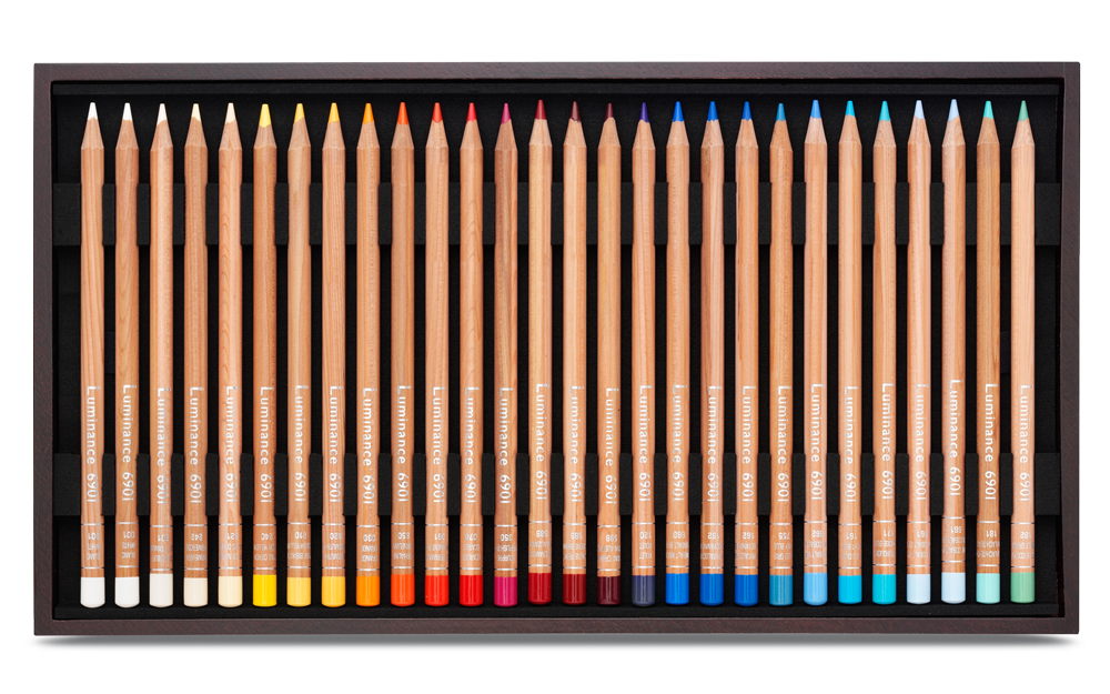 Caran D'ache Luminance Colored Pencils Set of 76 Colors Wood