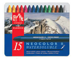 Caran d&Ache Neocolor II Water Soluble Wax Pastel Set 30/Pk