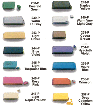 Nupastel Color Chart