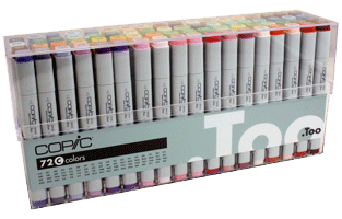 Copic Original Marker 72 Color Set C