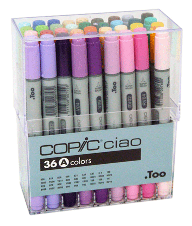 Copic Ciao Marker 36 Color Set A Rex Art Supplies