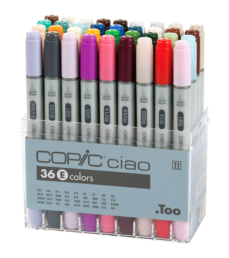 Too Copic CIAO Pens Markers BG Blue-Green Series Multiple Color 