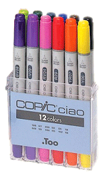 Copic Ciao Marker 12 Color Basic Set
