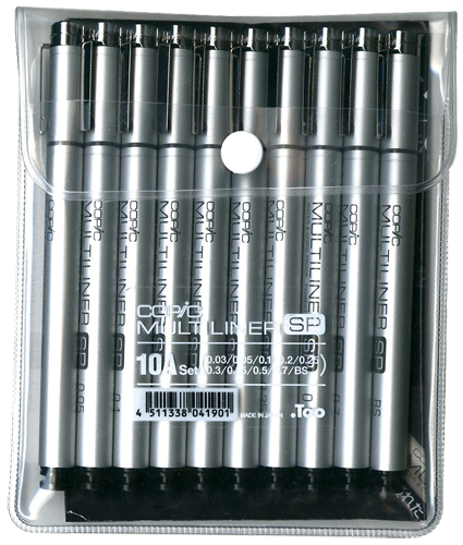 Copic Multiliner SP Pen Set of 10