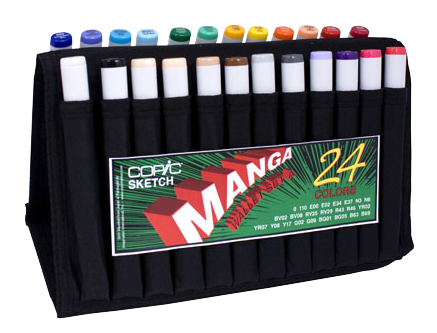 Copic Manga Sketch Marker 24 Color Set A