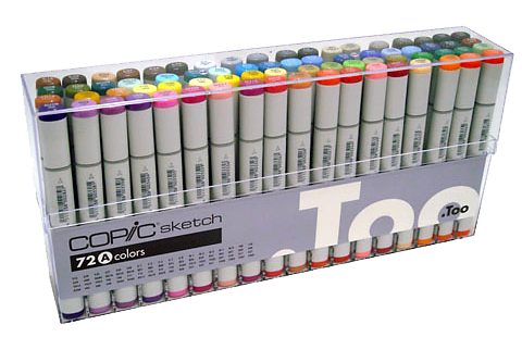 Copic Sketch Marker 72 Color Set A Rex Art Supplies