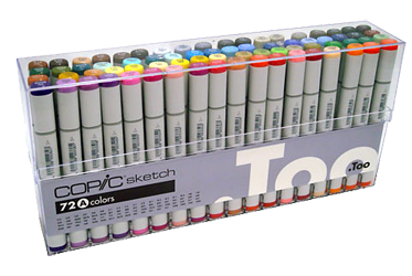 Copic Sketch Marker 72 Color Set A