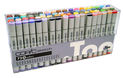 Copic Sketch Marker 72 Color Set D