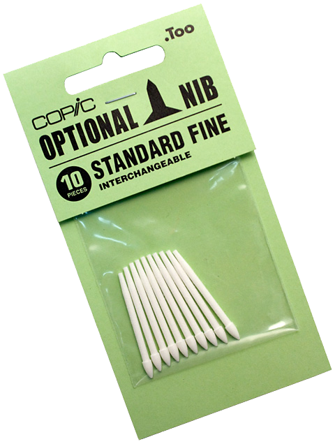 Copic Replacement Nib, Standard Fine, Pack of 10