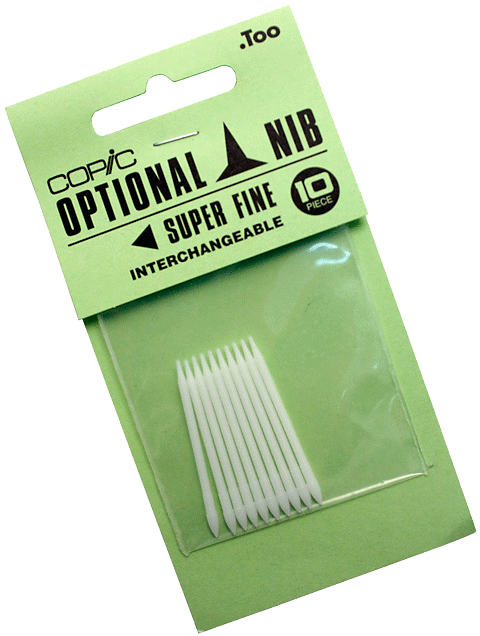 Copic Replacement Nib, Super Fine, Pack of 10