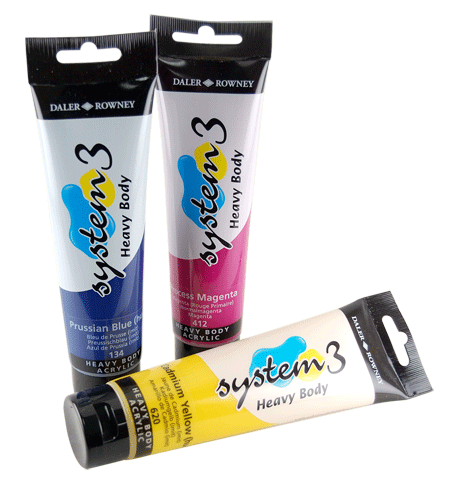 Daler-Rowney System 3 Heavy Body Acrylic - Color Zinc Mixing White - Size 150ml