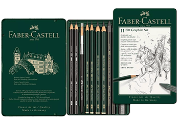 Faber-Castell Pitt Graphite Tin 11 Piece Set