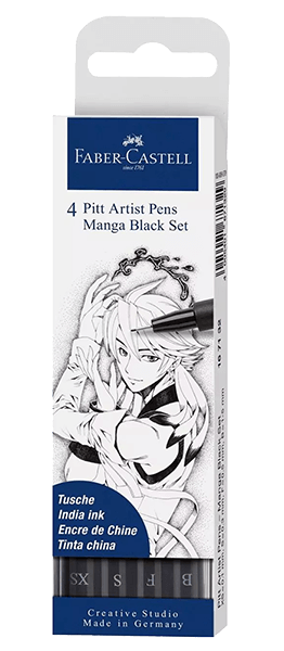 Faber-Castell Pitt Artist Brush Pen Manga Drawing Set