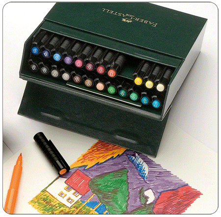 Faber-Castell Pitt Brush Pen Studio Gift Box Set of 24
