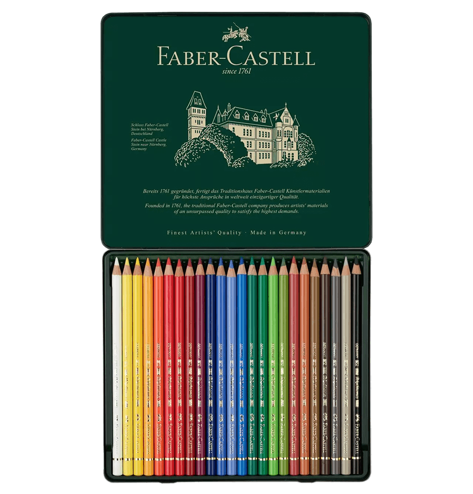 Faber-Castell Polychromos coloured pencils gift set with accessories 20 pcs