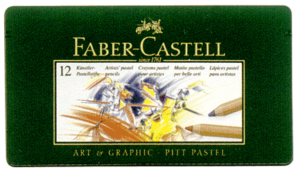 Faber-Castell Pitt Artists Pastel Pencil Metal Tin of 12