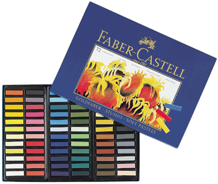 Faber-Castell Studio Soft Pastel Cardboard Box of 72 (half length) - WARNING This product contains a chemical known to the State
