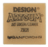 Design Artgum Eraser - Color Brown - Size 1x1x7/8