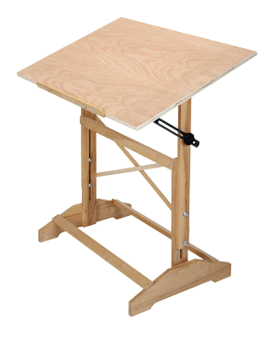 Drafting Pro Table, Unfinished - Size 24 x 36