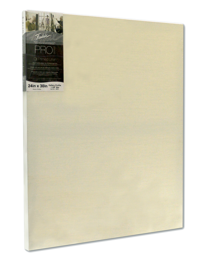 Fredrix PRO Series Oil Primed Linen Stretched Canvas - 1-3/8 Deep