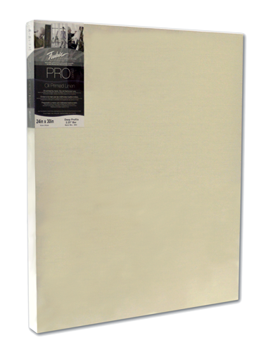 Fredrix PRO Series Oil Primed Linen Stretched Canvas - 7/8 Deep - Size 8 x 10 - Case of 5