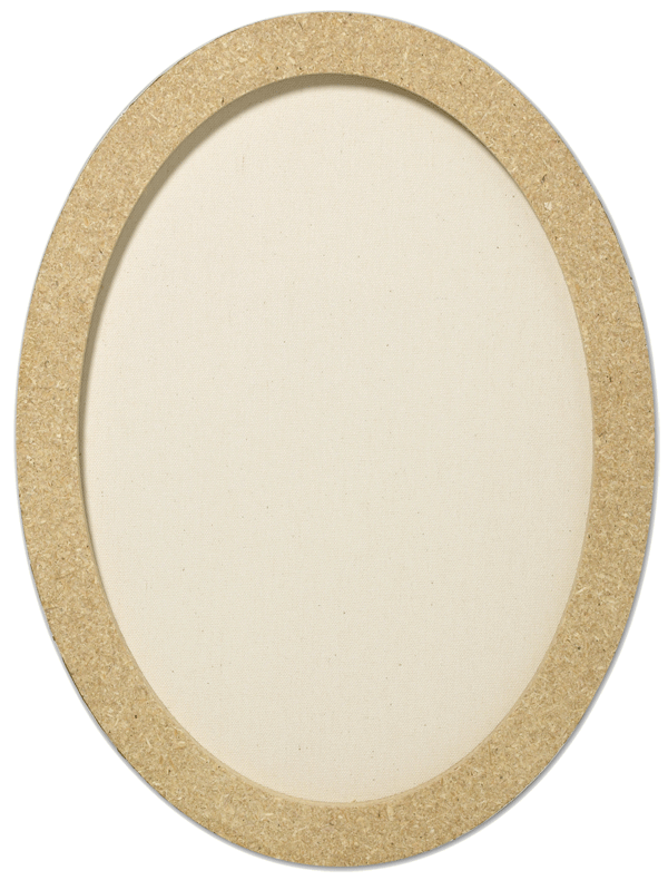Fredrix 5 by 7-Inch Oval Stretched Canvas 