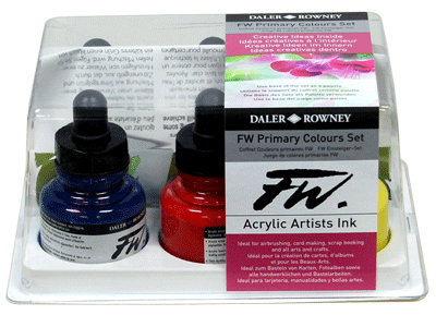 Daler-Rowney FW Ink Primary Color Set